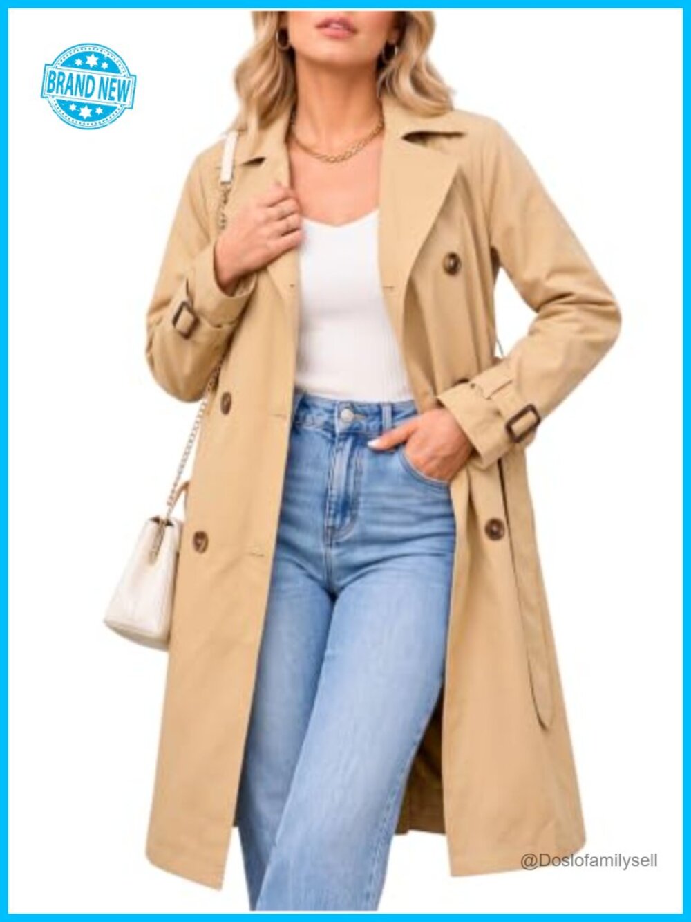 Steve Madden Long Oversized Lapel Trench Coat Fall Jacket